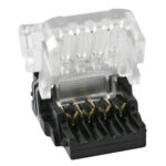 GLOBOSTAR® STRIPCON 70724 Ταχυσύνδεσμος για RGB Ταινία LED 10mm σε 4 Καλώδια Αδιάβροχο IP65 - Διάφανο - Μ1.5 x Π2.4 x Υ0.8cm - Image 4