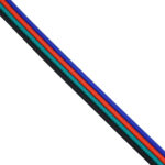 GLOBOSTAR® COLORCABLE 70736 Εύκαμπτο Πλακέ Καλώδιο 4 x 0.25mm² για Ταινία LED RGB IP20 - Πολύχρωμο - Μ100 x Π1 x Υ0.1cm - Image 3