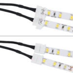 GLOBOSTAR® STRIPCON 70742 Ταχυσύνδεσμος για Μονόχρωμη Ταινία LED 2 x 10mm σε DC Jack 5.5x2.1mm Θηλυκό Σύνδεσμο IP20 - Λευκό - Μ32 x Π2 x Υ1cm - Image 4