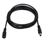 GLOBOSTAR® STRIPDC 70745 Ταχυσύνδεσμος DC Jack 5.5x2.1mm Θηλυκός σε Αρσενικό IP20 - Μαύρο - Μ200 x Π2.1 x Υ2.1cm - Image 2