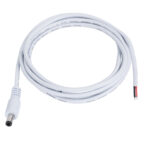 GLOBOSTAR® STRIPDC 70747 Ταχυσύνδεσμος DC Jack 5.5x2.1mm Αρσενικός IP20 - Λευκό - Μ200 x Π2.1 x Υ2.1cm - Image 2