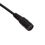 GLOBOSTAR® STRIPDC 70745 Ταχυσύνδεσμος DC Jack 5.5x2.1mm Θηλυκός σε Αρσενικό IP20 - Μαύρο - Μ200 x Π2.1 x Υ2.1cm - Image 3