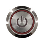 GLOBOSTAR® BUTTON 70771 Φωτιζόμενος Χωνευτός Διακόπτης On/Off LED AC 220-240V 1 x 3A 690W Max Αδιάβροχο IP65 Κόκκινο - Μ1.8 x Π1.8 x Υ2cm - Image 5