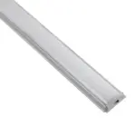 GLOBOSTAR® ALP-LINEAR CURBARIO 70802-1M Επιφανειακό Εύκαμπτο Προφίλ Αλουμινίου με Λευκό Γαλακτερό Πατητό Κάλυμμα για Ταινίες LED IP20 - Ασημί & Λευκό - Μ100 x Π1.8 x Υ0.5cm - Image 4
