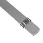 GLOBOSTAR® ALP-LINEAR CURBARIO 70802-1M Επιφανειακό Εύκαμπτο Προφίλ Αλουμινίου με Λευκό Γαλακτερό Πατητό Κάλυμμα για Ταινίες LED IP20 - Ασημί & Λευκό - Μ100 x Π1.8 x Υ0.5cm - Image 6