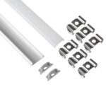 GloboStar® CURVED-PROFILE 70802-3M Προφίλ Αλουμινίου - Βάση & Ψύκτρα Ταινίας LED με Λευκό Γαλακτερό Κάλυμμα - Επιφανειακή Χρήση - Εύκαμπτο με Δυνατότητα Κυρτής Τοποθέτησης - Πατητό Κάλυμμα - Ασημί - 3 Μέτρα - Πακέτο 5 Τεμαχίων - Μ300 x Π1.8 x Υ0.5cm - Image 3
