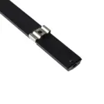 GLOBOSTAR® ALP-LINEAR CURBARIO 70804-1M Επιφανειακό Εύκαμπτο Προφίλ Αλουμινίου με Λευκό Γαλακτερό Πατητό Κάλυμμα για Ταινίες LED IP20 - Μαύρο & Λευκό - Μ100 x Π1.8 x Υ0.5cm - Image 5
