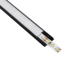 GloboStar® CURVED-PROFILE 70804-3M Προφίλ Αλουμινίου - Βάση & Ψύκτρα Ταινίας LED με Λευκό Γαλακτερό Κάλυμμα - Επιφανειακή Χρήση - Εύκαμπτο με Δυνατότητα Κυρτής Τοποθέτησης - Πατητό Κάλυμμα - Μαύρο - 3 Μέτρα - Πακέτο 5 Τεμαχίων - Μ300 x Π1.8 x Υ0.5cm - Image 2