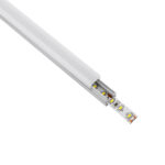 GloboStar® GLASSBOARD-PROFILE 70808-3M Προφίλ Αλουμινίου - Βάση & Ψύκτρα Ταινίας LED με Λευκό Γαλακτερό Κάλυμμα - Χρήση για Μοριακό Φωτισμό Γυαλιού Πάχους 8mm - Πατητό Κάλυμμα - Ασημί - 3 Μέτρα - Πακέτο 5 Τεμαχίων - Μ300 x Π1.1 x Υ1.7cm - Image 2