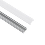 GloboStar® GLASSBOARD-PROFILE 70808-3M Προφίλ Αλουμινίου - Βάση & Ψύκτρα Ταινίας LED με Λευκό Γαλακτερό Κάλυμμα - Χρήση για Μοριακό Φωτισμό Γυαλιού Πάχους 8mm - Πατητό Κάλυμμα - Ασημί - 3 Μέτρα - Πακέτο 5 Τεμαχίων - Μ300 x Π1.1 x Υ1.7cm - Image 3
