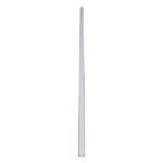 GLOBOSTAR® ALP-LINEAR ALIENA 70809-2M Επιφανειακό Προφίλ Αλουμινίου με Λευκό Γαλακτερό Πατητό Κάλυμμα για Ταινίες LED IP20 - Ασημί & Λευκό - Μ200 x Π2.4 x Υ1.1cm - Πακέτο 5 Τεμαχίων - Image 2