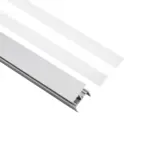 GLOBOSTAR® ALP-R-SHELF DODA 70814-1M Χωνευτό Προφίλ Αλουμινίου Ειδικό για Φωτισμό Ραφιού 18mm με Λευκό Γαλακτερό Πατητό Κάλυμμα για Ταινίες LED IP20 - Ασημί & Λευκό - Μ100 x Π1.5 x Υ2cm - Image 3