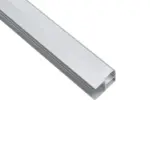 GLOBOSTAR® ALP-R-SHELF DODA 70814-1M Χωνευτό Προφίλ Αλουμινίου Ειδικό για Φωτισμό Ραφιού 18mm με Λευκό Γαλακτερό Πατητό Κάλυμμα για Ταινίες LED IP20 - Ασημί & Λευκό - Μ100 x Π1.5 x Υ2cm - Image 4