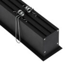 GloboStar® RECESS-PROFILE 70818-1M Προφίλ Αλουμινίου - Βάση & Ψύκτρα Ταινίας LED με Λευκό Γαλακτερό Κάλυμμα - Χωνευτή Χρήση - Πατητό Κάλυμμα - Μαύρο - 1 Μέτρο - Μ100 x Π7.5 x Υ7cm - Image 6