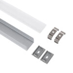 GloboStar® SURFACE-PROFILE 70824-3M Προφίλ Αλουμινίου - Βάση & Ψύκτρα Ταινίας LED με Λευκό Γαλακτερό Κάλυμμα - Επιφανειακή Χρήση - Πατητό Κάλυμμα - Ασημί - 3 Μέτρα - Πακέτο 5 Τεμαχίων - Μ300 x Π3 x Υ2cm - Image 3