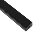 GLOBOSTAR® ALP-LINEAR VEXTA 70825-1M Επιφανειακό Προφίλ Αλουμινίου με Λευκό Γαλακτερό Πατητό Κάλυμμα για Ταινίες LED IP20 - Μαύρο & Λευκό - Μ100 x Π3 x Υ2cm - Image 5