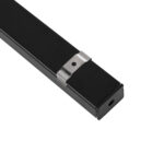 GLOBOSTAR® ALP-LINEAR VEXTA 70825-1M Επιφανειακό Προφίλ Αλουμινίου με Λευκό Γαλακτερό Πατητό Κάλυμμα για Ταινίες LED IP20 - Μαύρο & Λευκό - Μ100 x Π3 x Υ2cm - Image 6