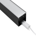 GloboStar® SURFACEPENDANT-PROFILE 70828-1M Προφίλ Αλουμινίου - Βάση & Ψύκτρα Ταινίας LED με Λευκό Γαλακτερό Κάλυμμα - Επιφανειακή & Κρεμαστή Χρήση - Πατητό Κάλυμμα - Μαύρο - 1 Μέτρο - Μ100 x Π5 x Υ7cm - Image 6