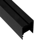 GLOBOSTAR® ALP-LINEAR VERTEX 70828-3M Επιφανειακό Προφίλ Αλουμινίου με Λευκό Γαλακτερό Πατητό Κάλυμμα για Ταινίες LED IP20 - Μαύρο & Λευκό - Μ300 x Π5 x Υ7cm - Image 5