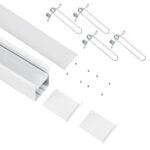 GloboStar® RECESS-PROFILE 70833-1M Προφίλ Αλουμινίου - Βάση & Ψύκτρα Ταινίας LED με Λευκό Γαλακτερό Κάλυμμα - Χωνευτή Χρήση - Πατητό Κάλυμμα - Λευκό - 1 Μέτρο - Μ100 x Π7.5 x Υ7cm - Image 3