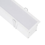 GloboStar® RECESS-PROFILE 70833-3M Προφίλ Αλουμινίου - Βάση & Ψύκτρα Ταινίας LED με Λευκό Γαλακτερό Κάλυμμα - Χωνευτή Χρήση - Πατητό Κάλυμμα - Λευκό - 3 Μέτρα - Μ300 x Π7.5 x Υ7cm - Image 2