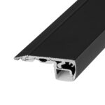 GLOBOSTAR® ALP-STEP-GRIP STAIR 70841-1M Επιφανειακό Προφίλ Αλουμινίου Ειδικό για Φωτισμό Σκαλοπατιού με Λευκό Γαλακτερό Πατητό Κάλυμμα για Ταινίες LED IP20 - Μαύρο & Λευκό - Μ100 x Π6 x Υ2.1cm - Image 6