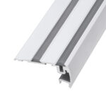 GloboStar® STAIR-PROFILE 70842-3M Προφίλ Αλουμινίου - Βάση & Ψύκτρα Ταινίας LED με Λευκό Γαλακτερό Κάλυμμα - Χρήση σε Σκαλοπάτια - Πατητό Κάλυμμα - Ασημί - 3 Μέτρα - Μ300 x Π8 x Υ3.2cm - Image 6