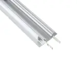 GLOBOSTAR® ALP-WALL-UPDOWN CONCEALED 70844-1M Επιφανειακό Προφίλ Αλουμινίου Ειδικό για Δημιουργία Κρυφού Φωτισμού Up & Down με Λευκό Γαλακτερό Πατητό Κάλυμμα για Ταινίες LED IP20 - Ασημί & Λευκό - Μ100 x Π5 x Υ1.7cm - Image 2