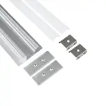 GLOBOSTAR® ALP-WALL-UPDOWN CONCEALED 70844-1M Επιφανειακό Προφίλ Αλουμινίου Ειδικό για Δημιουργία Κρυφού Φωτισμού Up & Down με Λευκό Γαλακτερό Πατητό Κάλυμμα για Ταινίες LED IP20 - Ασημί & Λευκό - Μ100 x Π5 x Υ1.7cm - Image 3