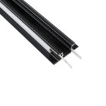 GLOBOSTAR® ALP-WALL-UPDOWN CONCEALED 70845-3M Επιφανειακό Προφίλ Αλουμινίου Ειδικό για Δημιουργία Κρυφού Φωτισμού Up & Down με Λευκό Γαλακτερό Πατητό Κάλυμμα για Ταινίες LED IP20 - Μαύρο & Λευκό - Μ300 x Π5 x Υ1.7cm - Image 2