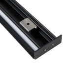 GLOBOSTAR® ALP-WALL-UPDOWN CONCEALED 70845-3M Επιφανειακό Προφίλ Αλουμινίου Ειδικό για Δημιουργία Κρυφού Φωτισμού Up & Down με Λευκό Γαλακτερό Πατητό Κάλυμμα για Ταινίες LED IP20 - Μαύρο & Λευκό - Μ300 x Π5 x Υ1.7cm - Image 4