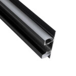 GLOBOSTAR® ALP-WALL-UPDOWN CONCEALED 70845-3M Επιφανειακό Προφίλ Αλουμινίου Ειδικό για Δημιουργία Κρυφού Φωτισμού Up & Down με Λευκό Γαλακτερό Πατητό Κάλυμμα για Ταινίες LED IP20 - Μαύρο & Λευκό - Μ300 x Π5 x Υ1.7cm - Image 6