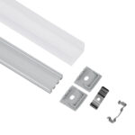 GloboStar® SURFACEPENDANT-PROFILE 70847-3M Προφίλ Αλουμινίου - Βάση & Ψύκτρα Ταινίας LED με Λευκό Γαλακτερό Κάλυμμα - Επιφανειακή & Κρεμαστή Χρήση - Πατητό Κάλυμμα - Ασημί - 3 Μέτρα - Πακέτο 5 Τεμαχίων - Μ300 x Π2.6 x Υ2.3cm - Image 3