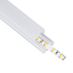 GloboStar® SURFACEPENDANT-PROFILE 70848-1M Προφίλ Αλουμινίου - Βάση & Ψύκτρα Ταινίας LED με Λευκό Γαλακτερό Κάλυμμα - Επιφανειακή & Κρεμαστή Χρήση - Πατητό Κάλυμμα - Λευκό - 1 Μέτρο - Μ100 x Π2.6 x Υ2.3cm - Image 2