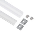 GloboStar® SURFACEPENDANT-PROFILE 70848-1M Προφίλ Αλουμινίου - Βάση & Ψύκτρα Ταινίας LED με Λευκό Γαλακτερό Κάλυμμα - Επιφανειακή & Κρεμαστή Χρήση - Πατητό Κάλυμμα - Λευκό - 1 Μέτρο - Μ100 x Π2.6 x Υ2.3cm - Image 3