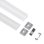GloboStar® SURFACEPENDANT-PROFILE 70848-3M Προφίλ Αλουμινίου - Βάση & Ψύκτρα Ταινίας LED με Λευκό Γαλακτερό Κάλυμμα - Επιφανειακή & Κρεμαστή Χρήση - Πατητό Κάλυμμα - Λευκό - 3 Μέτρα - Πακέτο 5 Τεμαχίων - Μ300 x Π2.6 x Υ2.3cm - Image 3