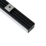 GLOBOSTAR® ALP-LINEAR GLOA 70849-3M Επιφανειακό & Κρεμαστό Προφίλ Αλουμινίου με Λευκό Γαλακτερό Πατητό Κάλυμμα για Ταινίες LED IP20 - Μαύρο & Λευκό - Μ300 x Π2.6 x Υ2.3cm - Πακέτο 5 Τεμαχίων - Image 6