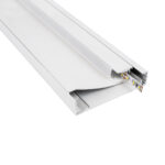 GloboStar® SKIRTINGBOARD-PROFILE 70851-3M Προφίλ Αλουμινίου - Βάση & Ψύκτρα Ταινίας LED με Λευκό Γαλακτερό Κάλυμμα - Επιφανειακή Χρήση για Περβάζι - Πατητό Κάλυμμα - Λευκό - 3 Μέτρα - Μ300 x Π1.6 x Υ8cm - Image 2