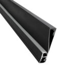 GloboStar® SKIRTINGBOARD-PROFILE 70852-3M Προφίλ Αλουμινίου - Βάση & Ψύκτρα Ταινίας LED με Λευκό Γαλακτερό Κάλυμμα - Επιφανειακή Χρήση για Περβάζι - Πατητό Κάλυμμα - Μαύρο - 3 Μέτρα - Μ300 x Π1.6 x Υ8cm - Image 6
