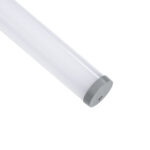 GLOBOSTAR® ALP-ROUND TUBIT 70853-3M Επιφανειακό & Κρεμαστό Προφίλ Αλουμινίου με Λευκό Γαλακτερό Πατητό Κάλυμμα για Ταινίες LED IP20 - Ασημί & Λευκό - Μ300 x Π3 x Υ3cm - Image 4