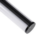 GLOBOSTAR® ALP-ROUND TUBIT 70856-3M Επιφανειακό & Κρεμαστό Προφίλ Αλουμινίου με Λευκό Γαλακτερό Πατητό Κάλυμμα για Ταινίες LED IP20 - Μαύρο & Λευκό - Μ300 x Π6 x Υ6cm - Image 5