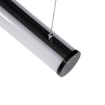 GLOBOSTAR® ALP-ROUND TUBIT 70856-3M Επιφανειακό & Κρεμαστό Προφίλ Αλουμινίου με Λευκό Γαλακτερό Πατητό Κάλυμμα για Ταινίες LED IP20 - Μαύρο & Λευκό - Μ300 x Π6 x Υ6cm - Image 6