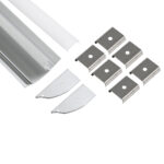 GloboStar® SURFACE-PROFILE 70857-3M Προφίλ Αλουμινίου - Βάση & Ψύκτρα Ταινίας LED με Λευκό Γαλακτερό Κάλυμμα - Επιφανειακή Χρήση Δημιουργίας Κρυφού Φωτισμού - Πατητό Κάλυμμα - Ασημί - 3 Μέτρα - Πακέτο 5 Τεμαχίων - Μ300 x Π1.7 x Υ4.2cm - Image 3