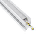 GloboStar® SURFACE-PROFILE 70858-3M Προφίλ Αλουμινίου - Βάση & Ψύκτρα Ταινίας LED με Λευκό Γαλακτερό Κάλυμμα - Επιφανειακή Χρήση Δημιουργίας Κρυφού Φωτισμού - Πατητό Κάλυμμα - Λευκό - 3 Μέτρα - Πακέτο 5 Τεμαχίων - Μ300 x Π1.7 x Υ4.2cm - Image 2