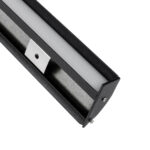 GloboStar® SURFACE-PROFILE 70859-3M Προφίλ Αλουμινίου - Βάση & Ψύκτρα Ταινίας LED με Λευκό Γαλακτερό Κάλυμμα - Επιφανειακή Χρήση Δημιουργίας Κρυφού Φωτισμού - Πατητό Κάλυμμα - Μαύρο - 3 Μέτρα - Πακέτο 5 Τεμαχίων - Μ300 x Π1.7 x Υ4.2cm - Image 6