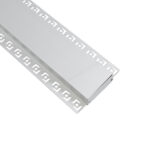 GloboStar® PLASTERBOARD-PROFILE 70862-3M Προφίλ Αλουμινίου - Βάση & Ψύκτρα Ταινίας LED με Λευκό Γαλακτερό Κάλυμμα - Χωνευτή Χρήση σε Γυψοσανίδα - Trimless - Πατητό Κάλυμμα - Ασημί - 3 Μέτρα - Πακέτο 5 Τεμαχίων - Μ300 x Π8.8 x Υ2cm - Image 5