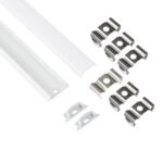 GloboStar® CURVED-PROFILE 70863-3M Προφίλ Αλουμινίου - Βάση & Ψύκτρα Ταινίας LED με Λευκό Γαλακτερό Κάλυμμα - Επιφανειακή Χρήση - Εύκαμπτο με Δυνατότητα Κυρτής Τοποθέτησης - Πατητό Κάλυμμα - Λευκό - 3 Μέτρα - Πακέτο 5 Τεμαχίων - Μ300 x Π1.8 x Υ0.5cm - Image 3