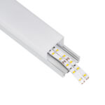 GloboStar® SURFACEPENDANT-PROFILE 70864-1M Προφίλ Αλουμινίου - Βάση & Ψύκτρα Ταινίας LED με Λευκό Γαλακτερό Κάλυμμα - Επιφανειακή & Κρεμαστή Χρήση - Πατητό Κάλυμμα - Ασημί - 1 Μέτρο - Μ100 x Π4.5 x Υ4.2cm - Image 2