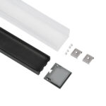 GloboStar® SURFACEPENDANT-PROFILE 70866-1M Προφίλ Αλουμινίου - Βάση & Ψύκτρα Ταινίας LED με Λευκό Γαλακτερό Κάλυμμα - Επιφανειακή & Κρεμαστή Χρήση - Πατητό Κάλυμμα - Μαύρο - 1 Μέτρο - Μ100 x Π4.5 x Υ4.2cm - Image 3