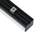 GloboStar® SURFACEPENDANT-PROFILE 70866-1M Προφίλ Αλουμινίου - Βάση & Ψύκτρα Ταινίας LED με Λευκό Γαλακτερό Κάλυμμα - Επιφανειακή & Κρεμαστή Χρήση - Πατητό Κάλυμμα - Μαύρο - 1 Μέτρο - Μ100 x Π4.5 x Υ4.2cm - Image 6